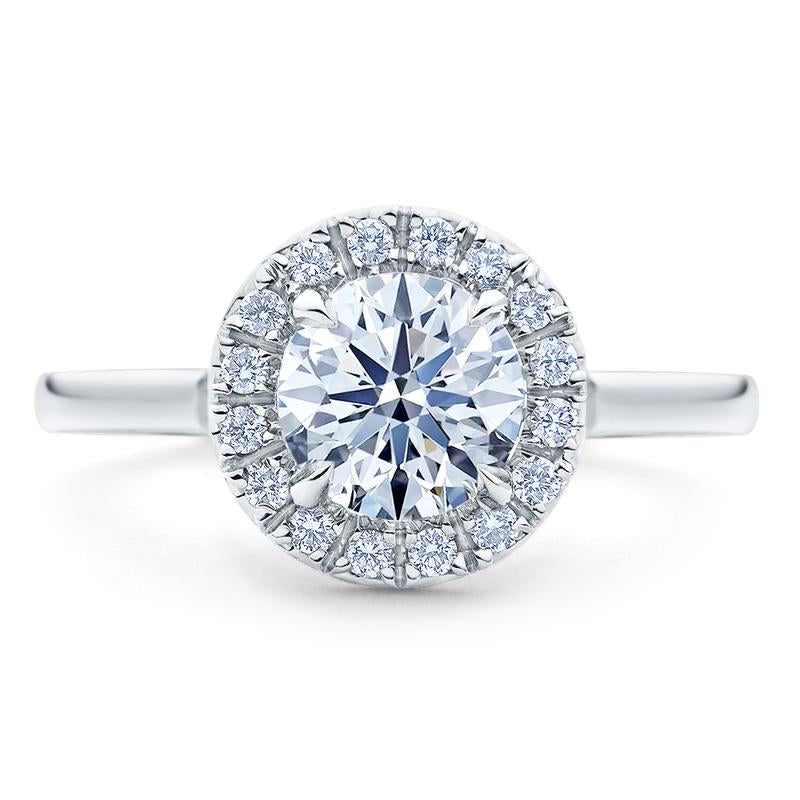 Simple halo engagement rings 2025
