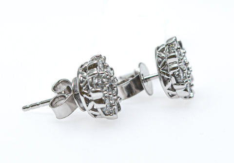 1.5 + carat Ideal Cut Lab Grown Diamond Earrings