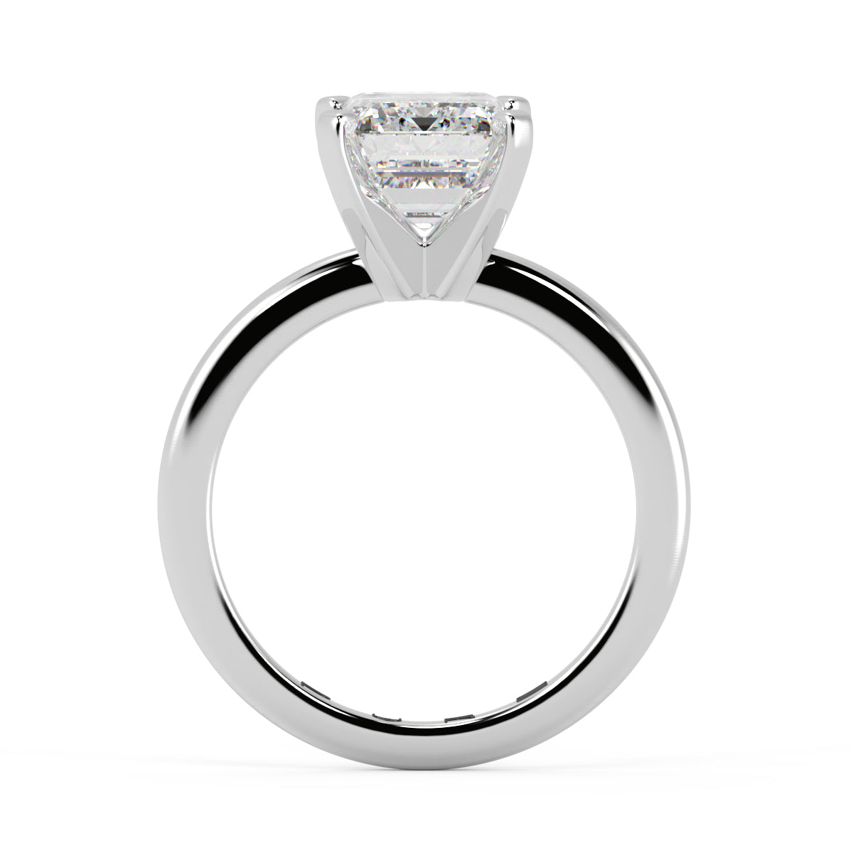 Emerald Cut Solitaire Diamond Engagement Ring Demi & Tessa