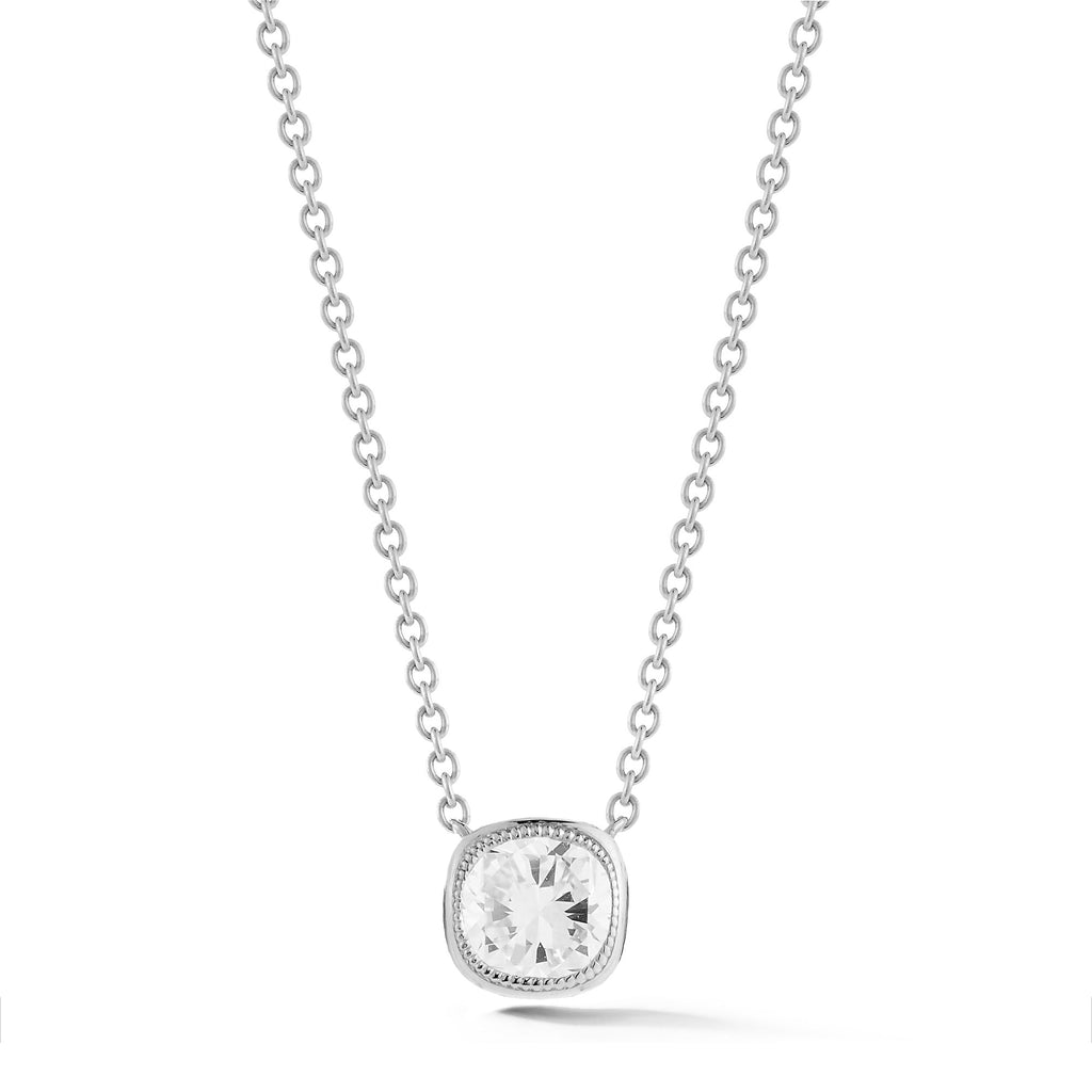 Civilised Cushion Diamond Pendant