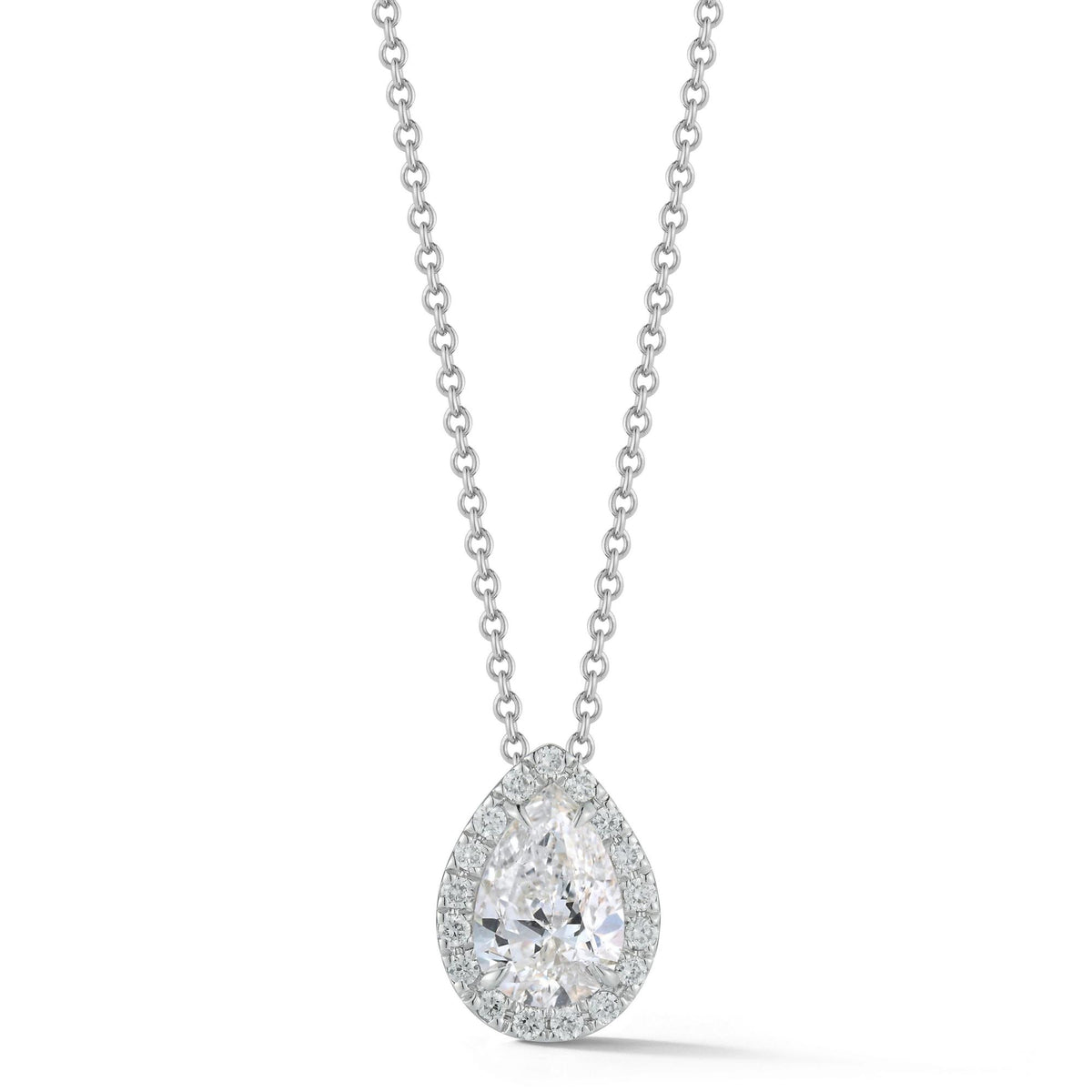 Pear cut diamond pendant store