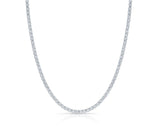 Tennis Diamonds Necklace 14K White Gold - EF VS2 8.81 CTW