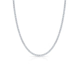 Tennis Diamonds Necklace 14K White Gold - EF/VS 18.86 CTW