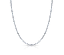 Tennis Diamonds Necklace 14K White Gold - EF VS2 4.36 CTW