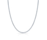 Tennis Diamonds Necklace 14K White Gold - EF VS2 4.36 CTW