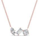 Three-Stone Lab Grown Diamond Pendant 1.50 ct tw