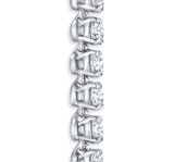 Tennis Diamonds Necklace 14K White Gold - EF VS2 6.70 CTW