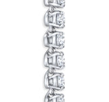 Tennis Diamonds Necklace 14K White Gold - EF VS2 4.36 CTW