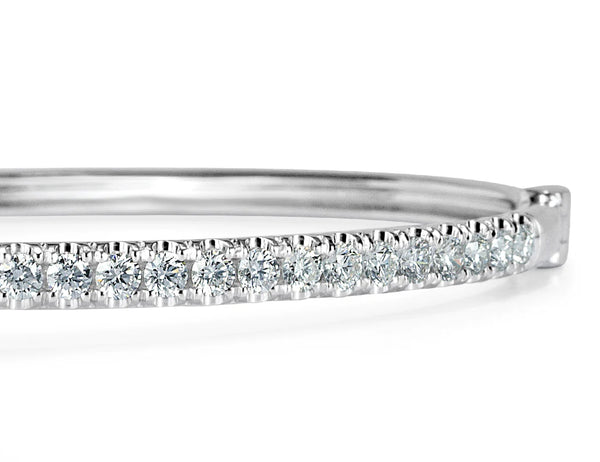 1.86 ctw Round Brilliant Cut Diamond Bangle 1.86 ctw