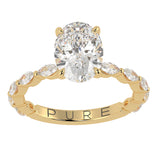 Stunning Oval Cut Diamond Engagement Ring