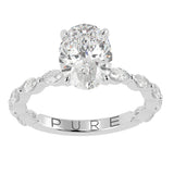 Stunning Oval Cut Diamond Engagement Ring
