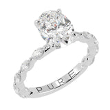 Stunning Oval Cut Diamond Engagement Ring