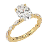 Stunning Oval Cut Diamond Engagement Ring