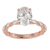 Stunning Oval Cut Diamond Engagement Ring