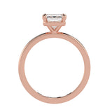 Clean Lines & Brilliance: Lab-Grown Emerald Cut Diamond Solitaire Ring