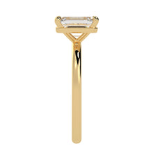 Clean Lines & Brilliance: Lab-Grown Emerald Cut Diamond Solitaire Ring