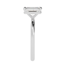 Clean Lines & Brilliance: Lab-Grown Emerald Cut Diamond Solitaire Ring
