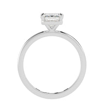 Clean Lines & Brilliance: Lab-Grown Emerald Cut Diamond Solitaire Ring