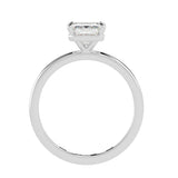 Clean Lines & Brilliance: Lab-Grown Emerald Cut Diamond Solitaire Ring