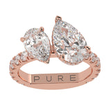 Lab-Grown Toi et Moi Diamond Ring