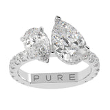 Lab-Grown Toi et Moi Diamond Ring