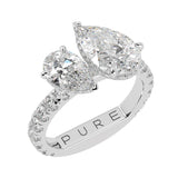 Lab-Grown Toi et Moi Diamond Ring