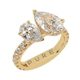 Lab-Grown Toi et Moi Diamond Ring