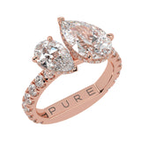 Lab-Grown Toi et Moi Diamond Ring