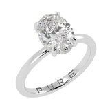 Hidden Halo Oval Brilliant Cut