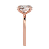 Hidden Halo Oval Brilliant Cut