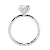 Hidden Halo Oval Brilliant Cut