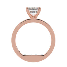 Eagle Claw Emerald Cut Diamond Solitaire Engagement Ring
