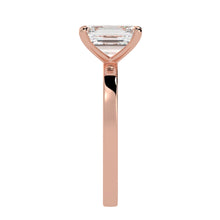 Eagle Claw Emerald Cut Diamond Solitaire Engagement Ring