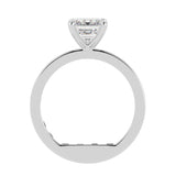 Eagle Claw Emerald Cut Diamond Solitaire Engagement Ring