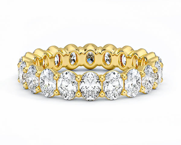 Oval Cut Eternity Band 10.00 ct