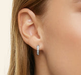 Lab Diamond Huggie Earrings 0.25 ct