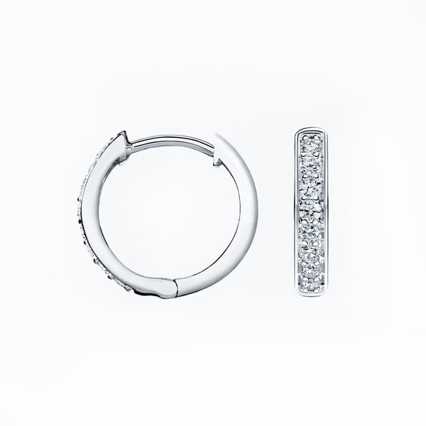 Lab Diamond Huggie Earrings 0.35 ct
