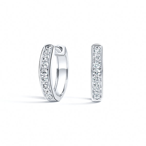 Lab Diamond Huggie Earrings 0.50 ct