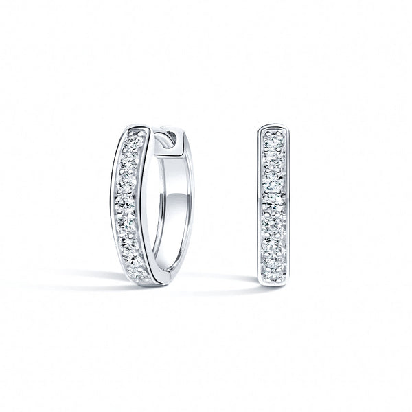 Lab Diamond Huggie Earrings 1.00 ct