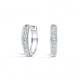 Lab Diamond Huggie Earrings 0.50 ct