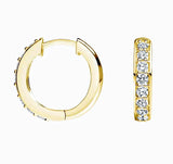 Lab Diamond Huggie Earrings 1.00 ct