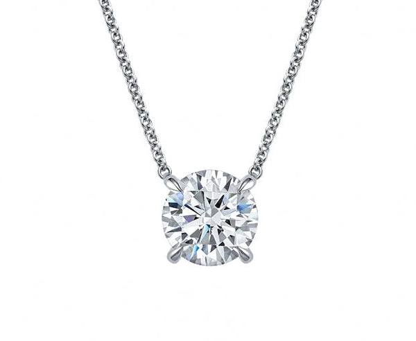 Round Cut Lab Grown Diamond Pendant 1.50ct.tw