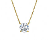 Round Cut Lab Grown Diamond Pendant 1ct.tw