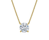 Round Cut Lab Grown Diamond Pendant 2ct.tw