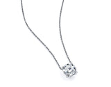 Round Cut Lab Grown Diamond Pendant 2ct.tw