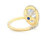 Timeless Oval Brilliant Cut Diamond Halo