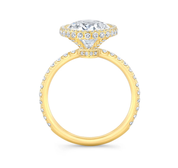Timeless Oval Brilliant Cut Diamond Halo
