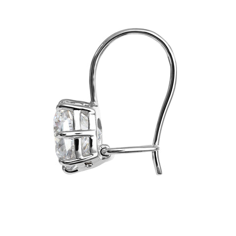 Clarity Diamond™ Side Cushion Diamond French Wire Earrings