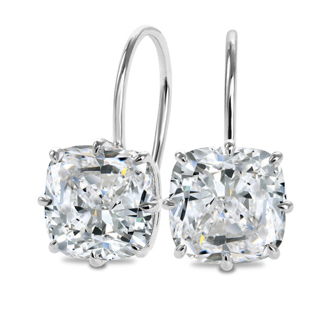 Clarity Diamond™ Cushion Diamond French Wire Earrings