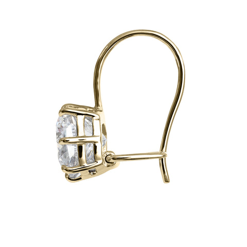 Clarity Diamond™ Side Cushion Diamond French Wire Earrings